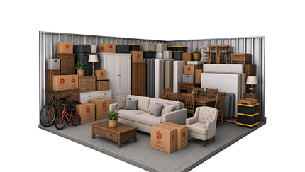 self storage units, 300 sqft unit